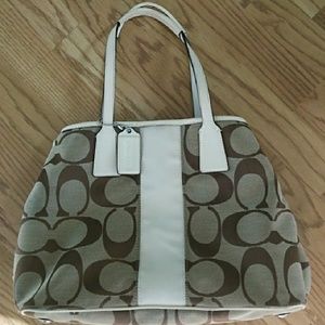 Coach Signature Stripe purse